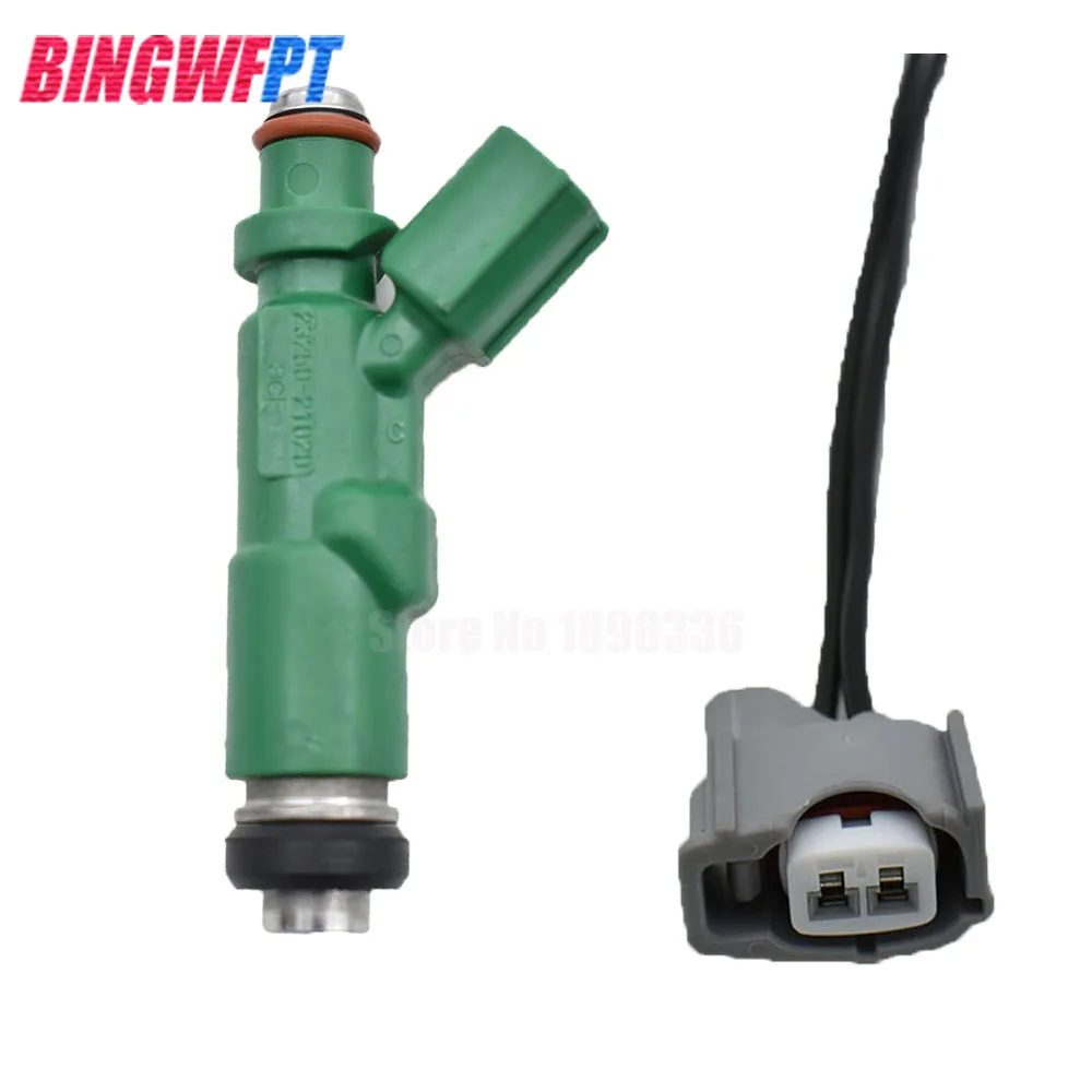 4 шт./лот топливный инжектор + провода для Toyota Prius Echo Scion xA xB 1.5L 23250 21020 2325021020 23209
