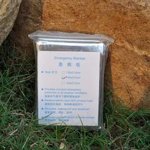 3 шт. наружное серебряное спасательное оборудование аварийное одеяло походные наборы для выживания