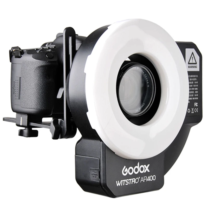 Godox AR400 400 W Li-Ion Батарея ЖК-дисплей Панель мощное светодиодное кольцо-вспышка для макросъемки Speedlite видео свет комплект