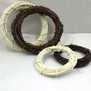 

100/150mm Dream Catcher Reve Wood Circle Rattan Rings Findings Hanging Round Cercle Pour Attrape Reve Net Jewelry DIY Wreath
