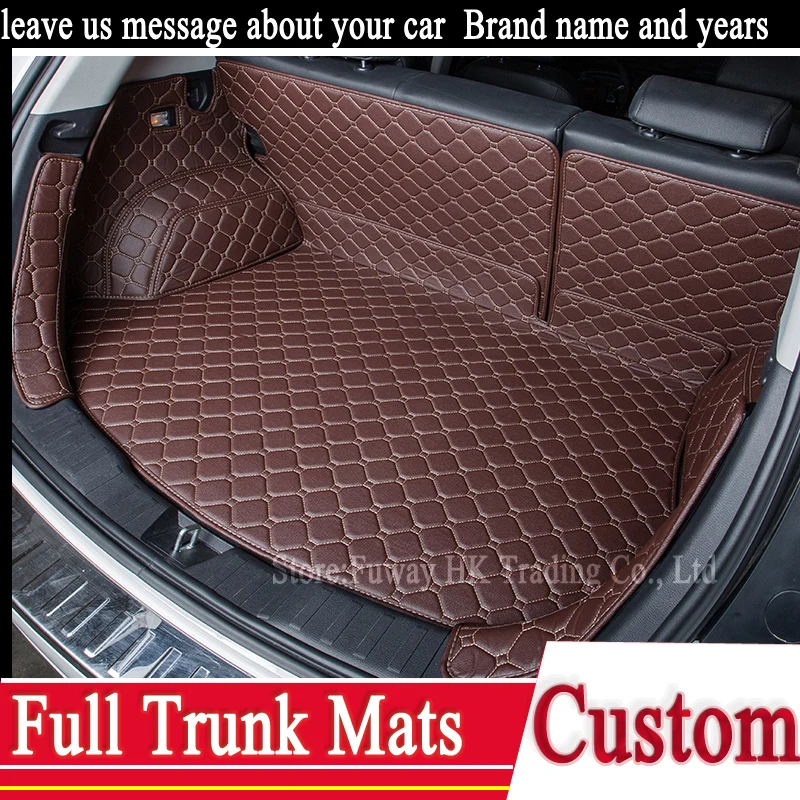 Полный багажник 3D коврики кожаный коврик для Volkswagen VW CC Magotan Passat Polo Sharan Touareg Specia sagitar