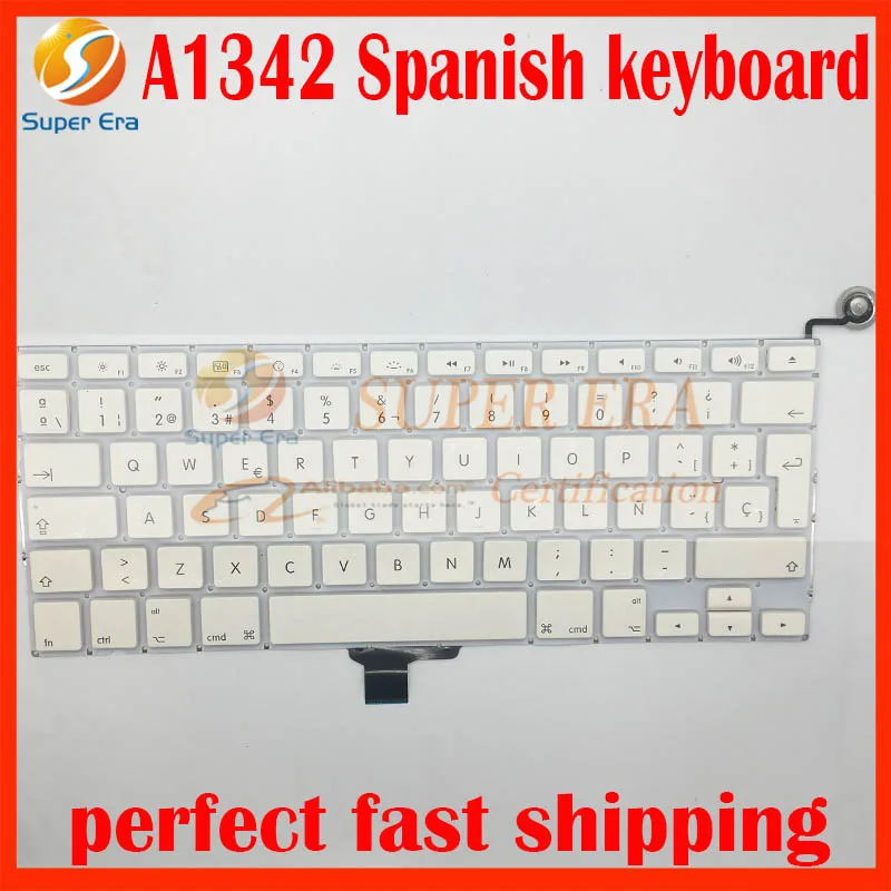 brand new for font b macbook b font 13 3 A1342 Spanish keyboard SP Spain 2009