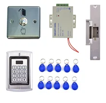 DIY Door Access Controls Kit Secure Door Lock RFID + Strike Lock+ Door bell+Card Reader Intercome
