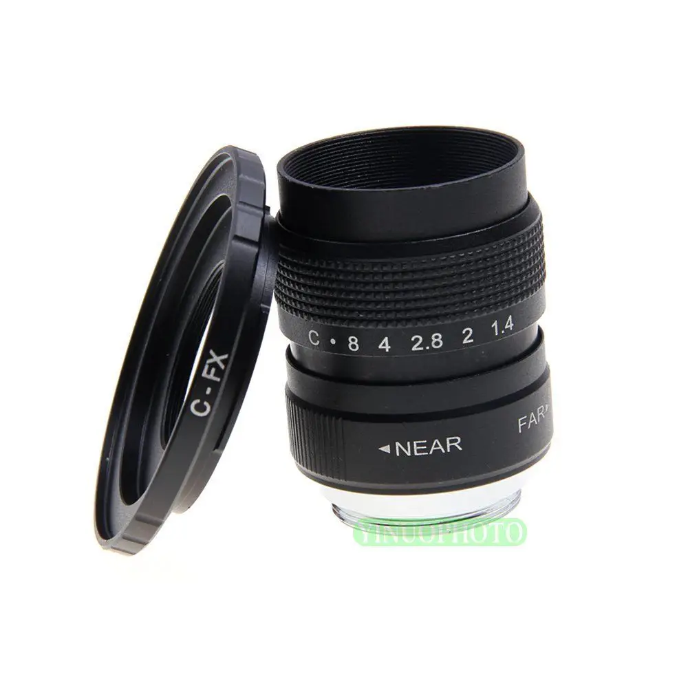 Фуцзянь 25 мм F1.4 CC TV lens + C Mount для Fuji Fujifilm X E2 E1 Pro1 M1 A2|c mount|fujian 25mm f1.4tv |