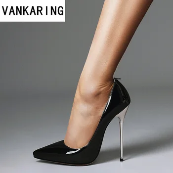 

classic women shoes patent leather women pumps fashion office shoes woman sexy super high heels party shoes ladies wedding shoes