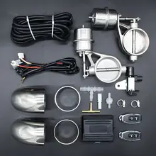 Вакуумный клапан 51 мм с двойным вырезом 63 мм наборы выхлопа глушитель звук 2,0 дюйма 2,5 дюйма клапан дистанционного управления