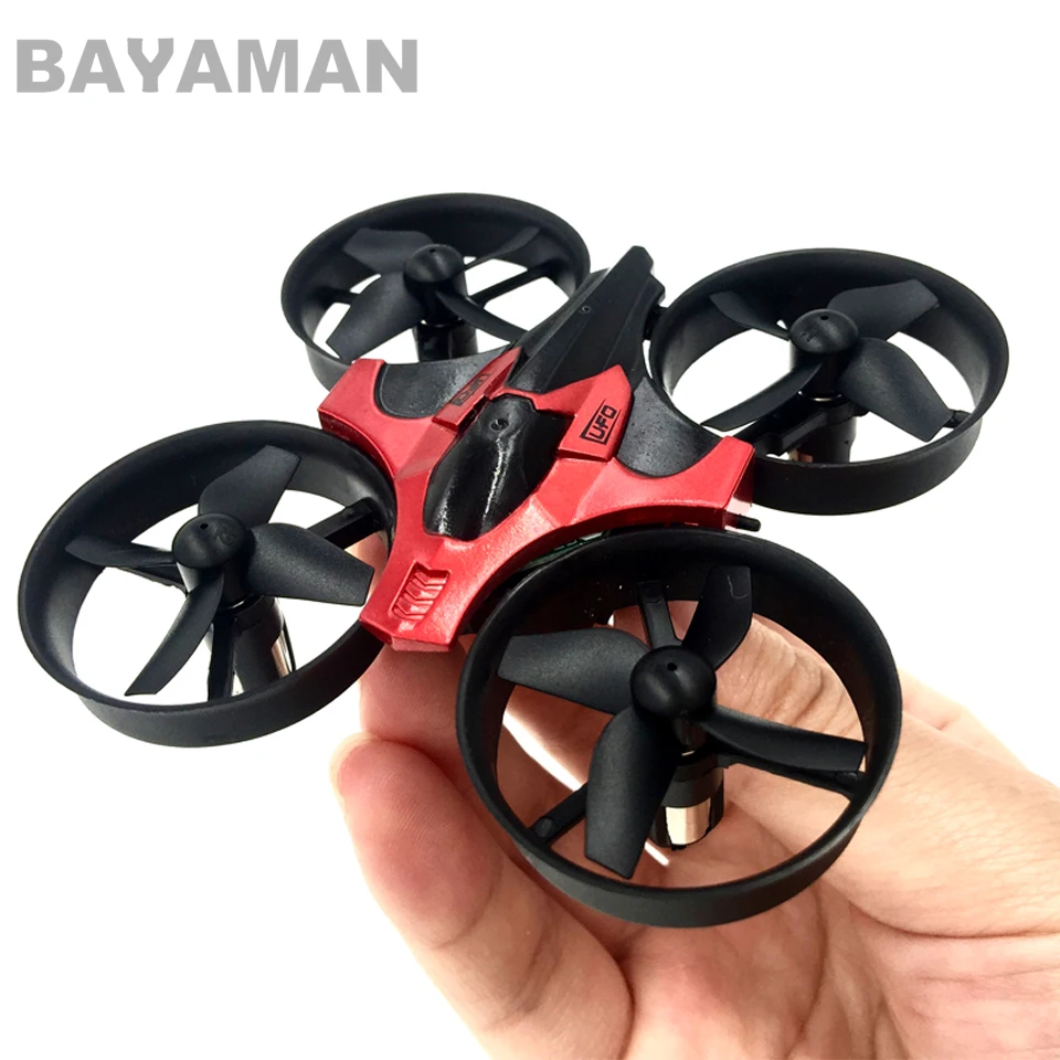 

Mini drone 2.4G 6 Axis 3D Headless Mode RC Helicopter Quadcopter RTF RC Tiny Gift Present Kid Toys whith safety of the propeller