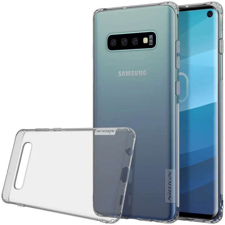 Мягкий ТПУ чехол NILLKIN для samsung Galaxy S10e/S10/S10 Plus чехол 5,8 ''/6,11''/6,4 ''для Galaxy S10/S10 plus - Цвет: Grey