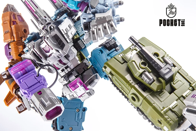Figura de Ação Coleção de Brinquedos 5 em 1 Novidade Brutico Tamanhos Grandes 27cm Anime Combinação Robô Deformado Presentes g1 Pt05 6 tamanhos grandes 27cm, figura de ação anime