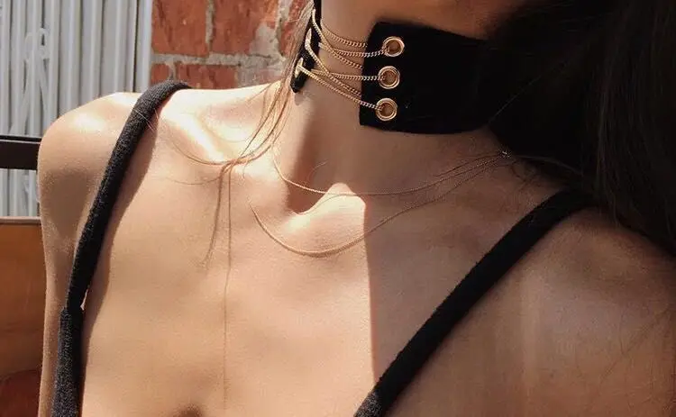 2016 Large Black Velvet Choker Necklace Belt Sautoirs Cross Choker Necklace Anime _ - AliExpress
