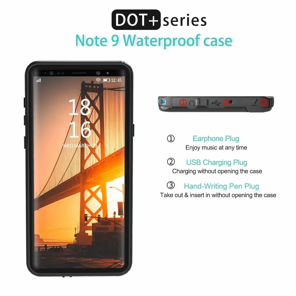 samsung note9 waterproof cover case (1)