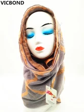 

VICBOND Hot sale pure solid colour sequins diamonds cotton scarf shawl pashmina women Muslim hijab fashion soft 10pcs/lot