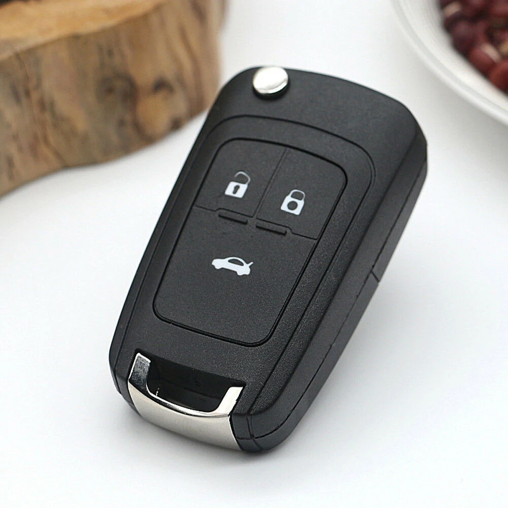 Car Key Shell 3 Button Replacement Flip Folding Remote For Chevrolet Cruze