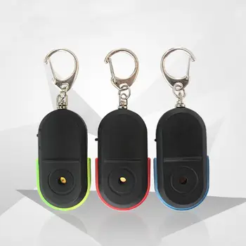 

Anti-lost Whistle or Shout Key Finder Wireless Smart Flashing Beeping Remote Keyring Locator Sound Alarm Reminder with LED Light