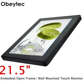 

21.5" PCAP Capacitive Open Frame Touchscreen Monitors, 4mm Cover Glass, FHD , 10 Points, IP65, 1920*1080, special design