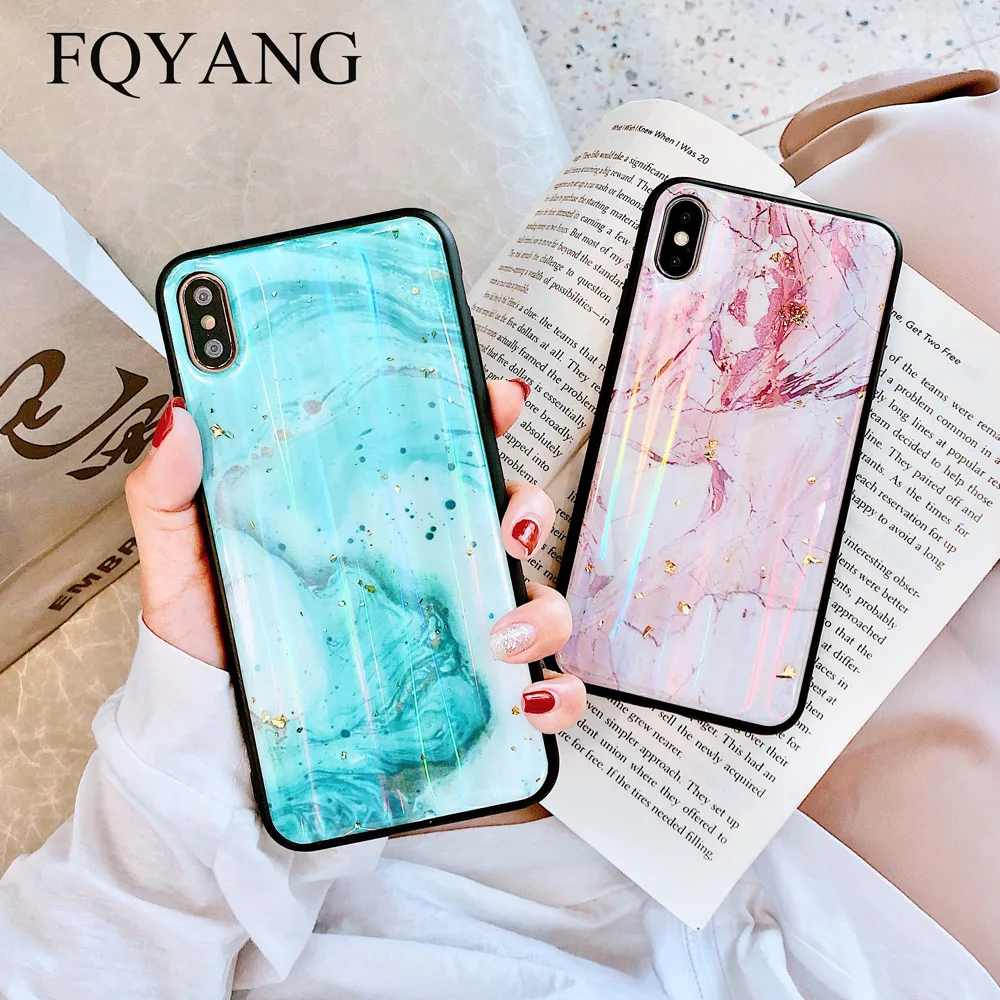 

Marble Glitter Epoxy TPU Phone Cases For Iphone XS MAX XR X XSMAX 7 6 6S PLUS Shining Glass Phone Case For IPHONE 8PLUS Fundas