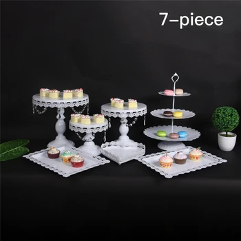 

Set Cake Tool Crystal 3 Tier Metal Gold Wedding Decoration Cupcake Stand