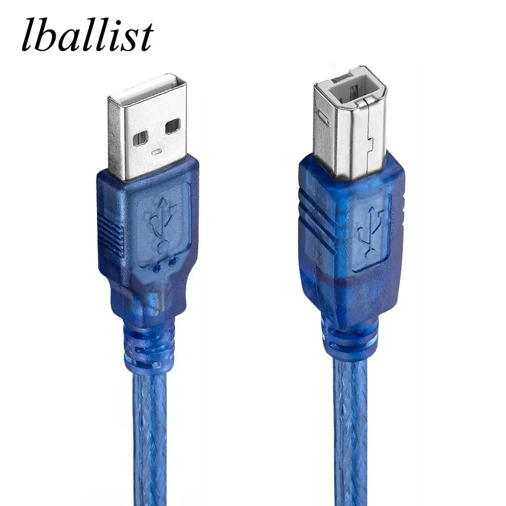 

lballist USB 2.0 Printer Cable Type A Male to Type B Male Dual Shielding(Foil+Braided) High Speed 30cm 50cm 100cm