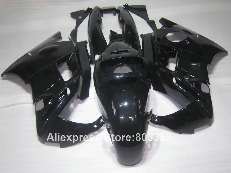 Все черный комплект обтекателей для HONDA CBR600 F2 1994 1993 1992 1991 cbr-600 (глянцевая)