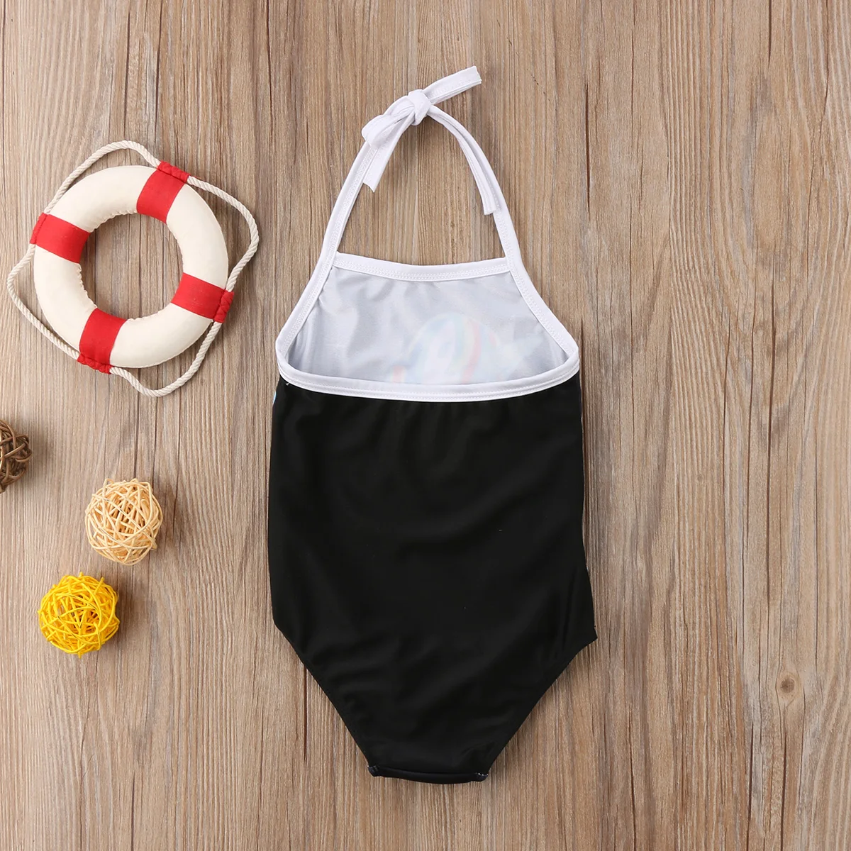 Бандажный цельный купальник-бикини с единорогом для маленьких девочек, купальный костюм, монокини, купальный костюм, пляжная одежда