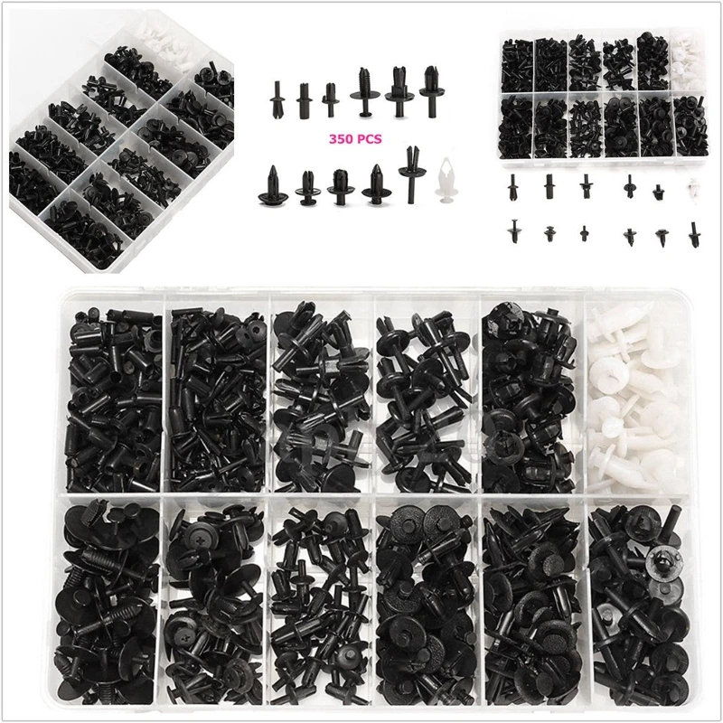 Comprar 350 Uds. unids Auto Push Pin remache Trim Clip Panel cuerpo Interior surtido Set para Volvo BMW GM Ford Toyota Honda Nissan
