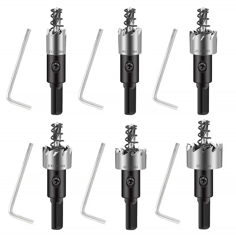 

SOLLED High Quality Carbide Drill Bits Stainless Steel Saw Set Metal Wood Drilling Hole Cut Tool