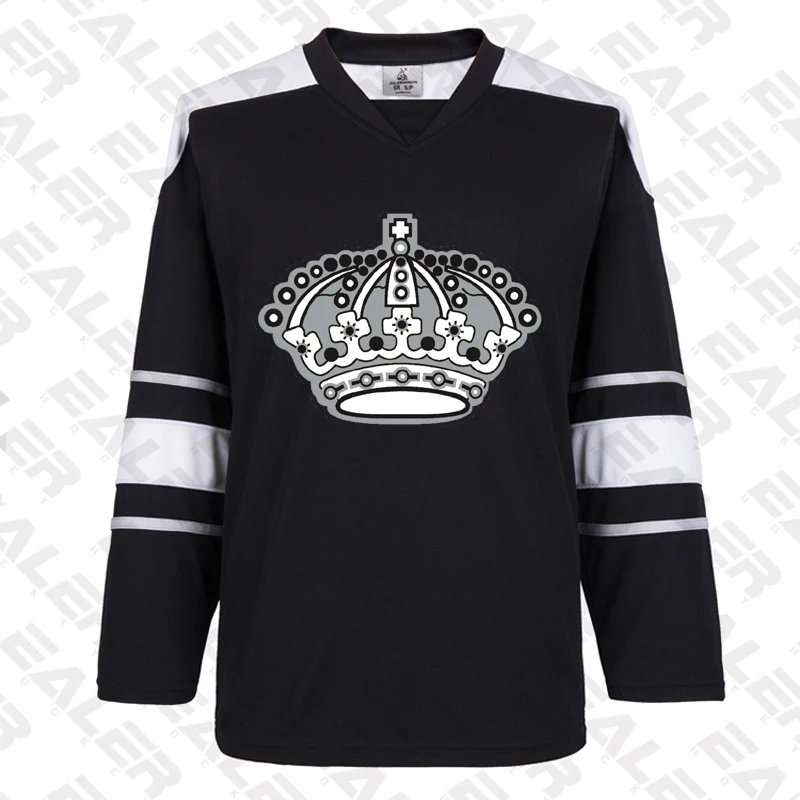 Coldoutdoor free shipping Los Angeles Training suit With Printing kings Logo ice hockey jerseys in stock customized E062