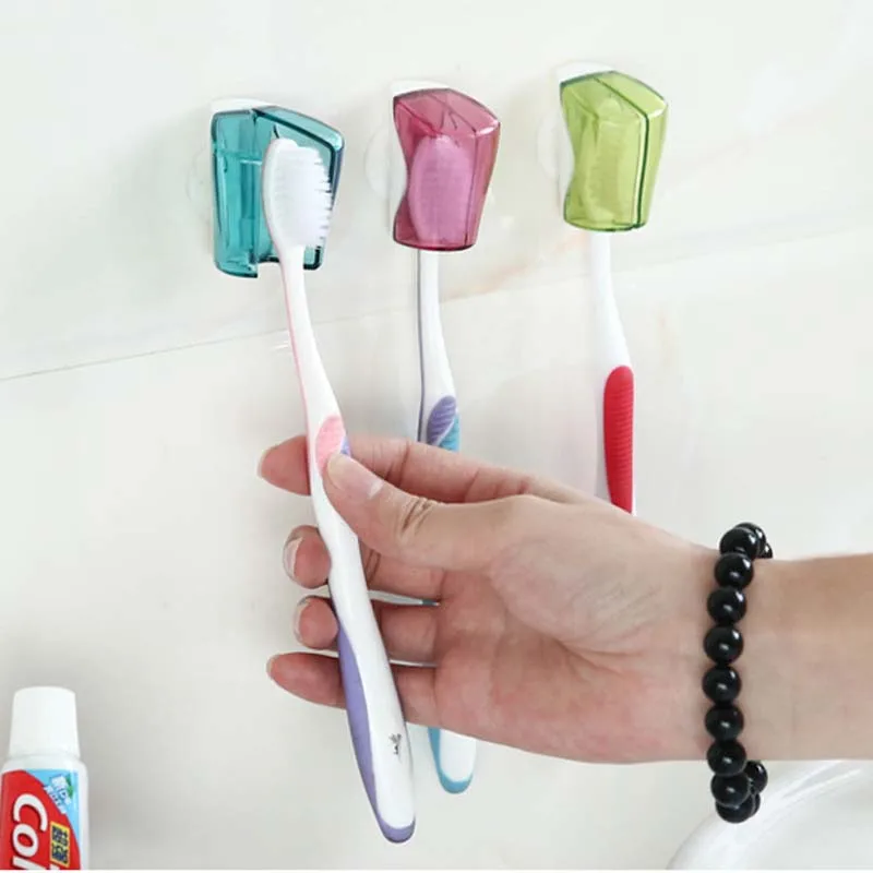 3Pcs Baby Care Toothbrush Holder Cute Cartoon Animal Shape Holder