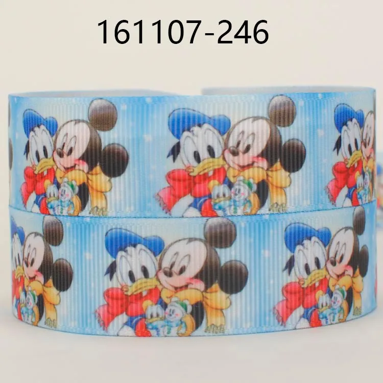 

NEW 50 yards Donald Duck with ribbon printed grosgrain Christmas ribbon free shipping