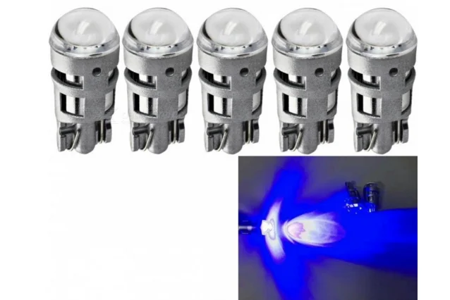 

5Pcs T10 12V W5W 2825 194 168 Cars From Canbus Led blue Light-Emitting Diodes 5730 Independent Led No Errors Univ era Auto Lamp