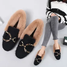 Новинка; повседневные Бархатные шикарные лоферы на меху; женские Роскошные офисные лоферы на плоской подошве с круглым носком; Цвет черный, хаки; модные мокасины; женская обувь