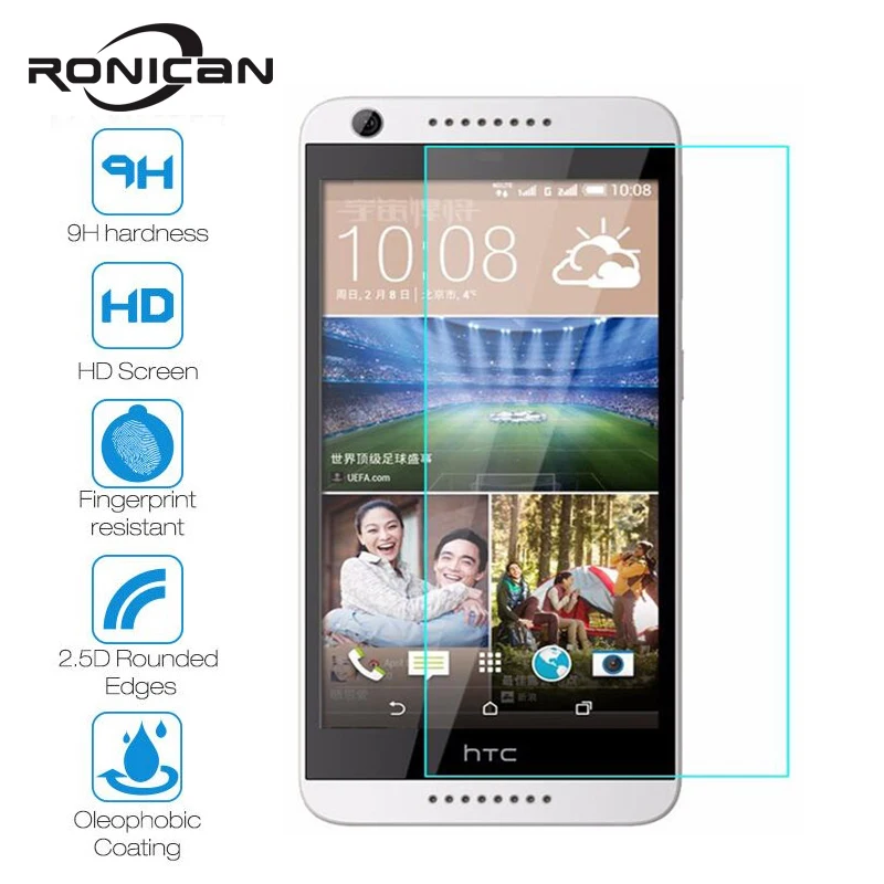 

For HTC Desire 626 Dual Sim Screen Protector 2.5D 9H Tempered Glass Protective Film on 626s D626W D626n D626d 626G+ 4G Lte