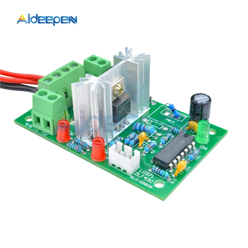 L0371 6-30V 80W 10A Reversible DC Motor Speed Controller Adjustable PWM Speed Regulator with Control Switch Potentiometer dc motor speed controller motor speed controller electric motor speed controller