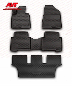 

Floor mats for Hyundai Grand Santa Fe 2013- 5 pcs rubber rugs non slip rubber interior car styling accessories