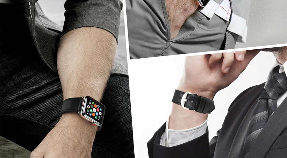 Кожаный ремешок MAIKES для часов Apple Watch, 44 мм, 40 мм, 42 мм, 38 мм, серия 4, 3, 2, 1, Ремешки для наручных часов iWatch, ремешок для Apple Watch