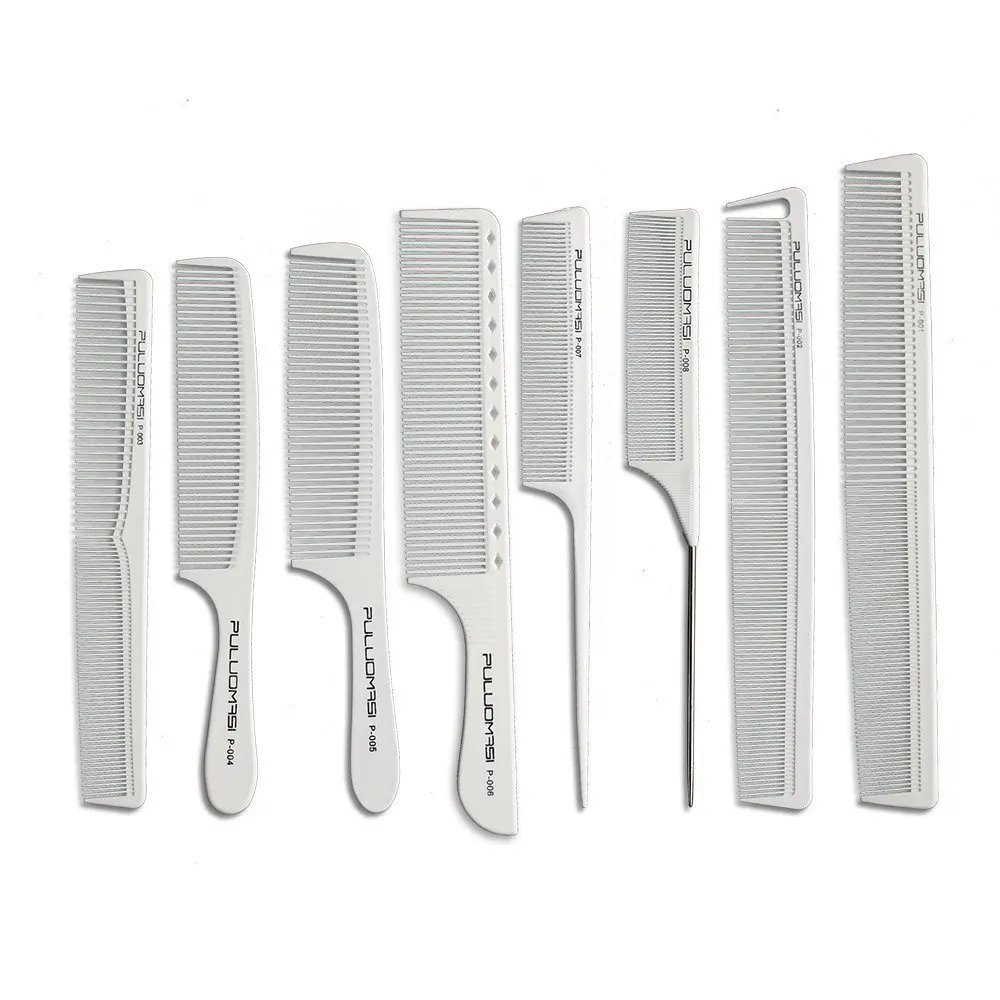

IONIC STYLER Professional hair clippers , trimmers, combs Comb hair White Color Carbon Tail Comb For Hairdresse