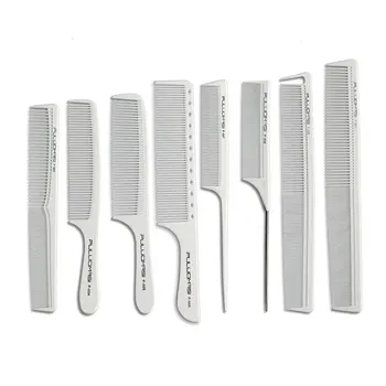 

IONIC STYLER Professional hair clippers , trimmers, combs Comb hair White Color Carbon Tail Comb For Hairdresse