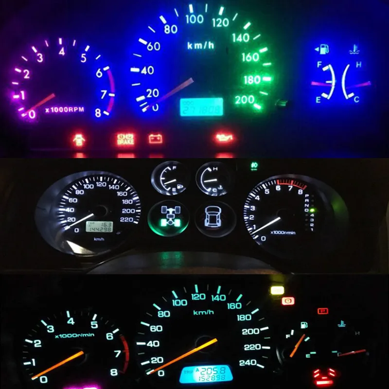 10 шт. T5 B8.5D b8 5 SMD СВЕТОДИОДНЫЙ Автомобильный светильник автомобильный излучающий