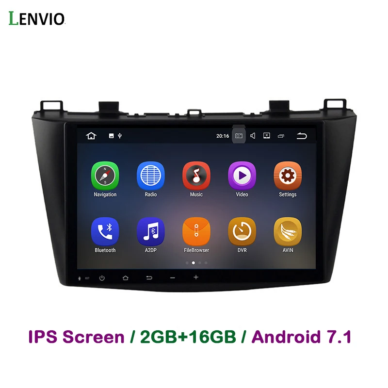 Lenvio 2 Гб RAM Din Android 7 1 Автомобильный DVD плеер для MAZDA 3 2010 2011 2012 четырехъядерный Авто