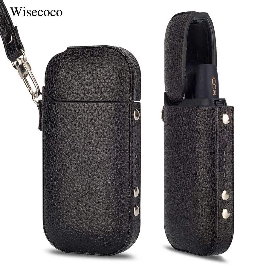 

Litchi Leather Case for IQOS 2.4 Plus Electronic Cigarette Ultra Thin Anti Scratch Protective Cover for Iqos 2.4 Plus 360 Bag