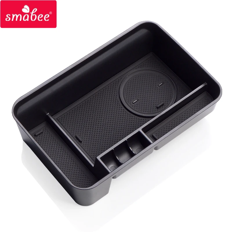 Smabee-자동차 중앙 콘솔 팔걸이 상자 스토리지, 닛산 패트롤 Y62 2010 - 2018 인테리어 액세서리 상자 동전 보관 정리