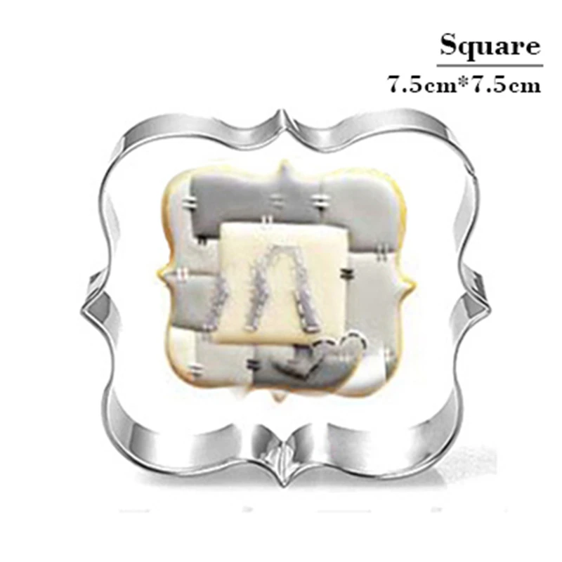 

Frame Cookie Press Stainless Steel Cookies Cutter Tools Ring Baking Tools For Cakes Mousse Kitchen Toys Wholesale Store