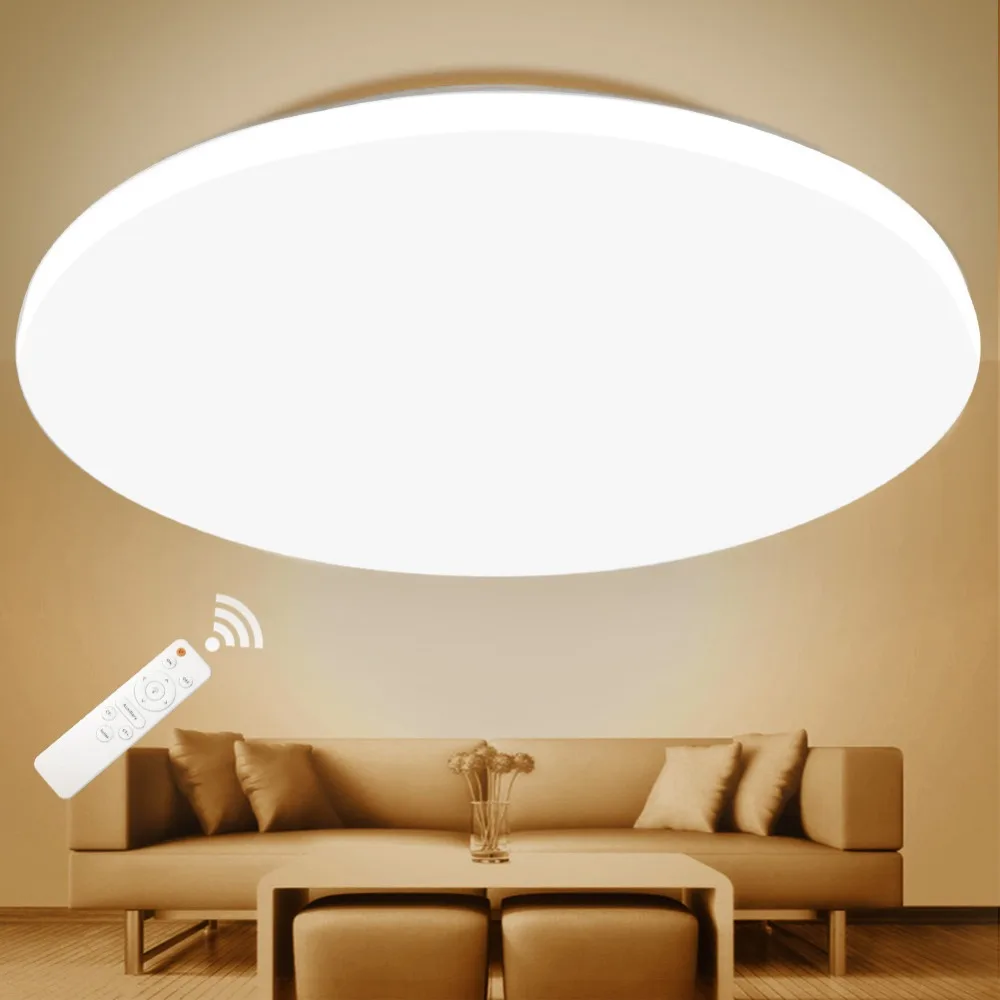 Hot Led Ceiling Light Lighting Fixture Modern Lamp Living Room Led Ceiling Light Lighting Fixture Modern Lamp Living Room Bedroom Kitchen Bathroom Surface Mount Remote Control