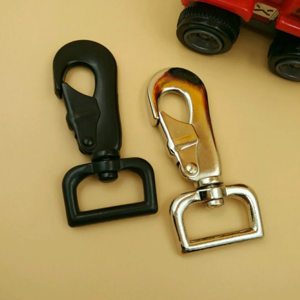 1For25mmWidthWebbingStraps5pcsHighGradeBlackSilverSwivel