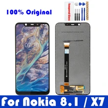 Для Nokia 8,1 ЖК-дисплей Экран дисплея сенсорная Панель для Nokia X7 Китай ЖК-дисплей планшета Ассамблеи Замена запасных Запчасти