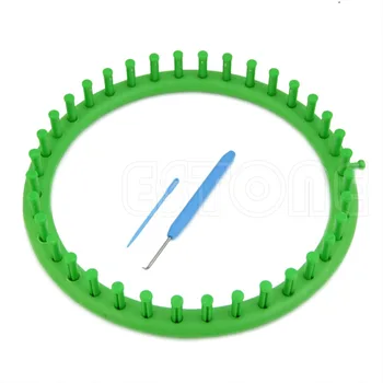 

24CM Classical Round Circle Hat Knitter Knifty Knitting Knit Loom Kit Green