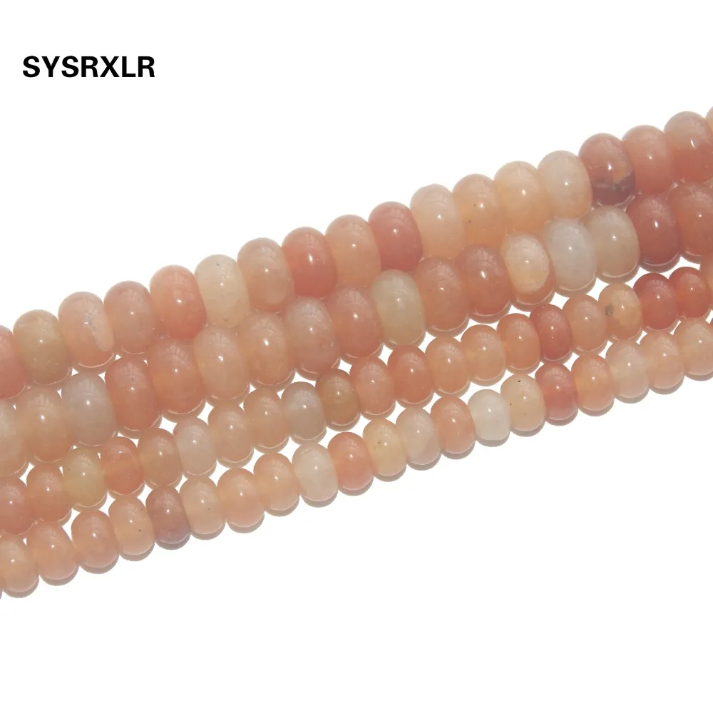 

Free Shipping Red Aventurine Beads Natural Stone Spacer Rondelle Beads For Jewelry Making Charm DIY Bracelet Necklace 4*7/5*8 MM