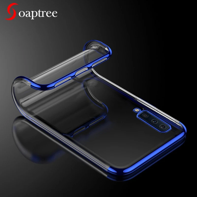 

Soaptree Phone Case For Samsung Galaxy A7 2018 Cases Silicone Plated For Samsung A7 2017 A7 2016 A750 A730 A720 A710 Cover