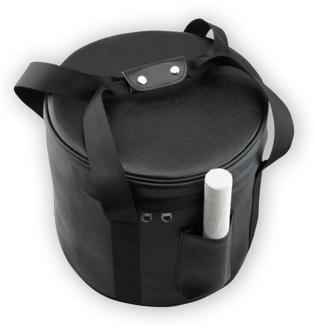 

PU Material Crystal Singing Bowl Carrier for 14 Inch bowl in Black&Orange Color