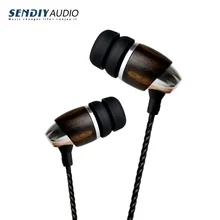Sendiy M2 Hi-End Blackwood Hi-Res HIFI In Ear Earphone Earbuds with dynamic sound